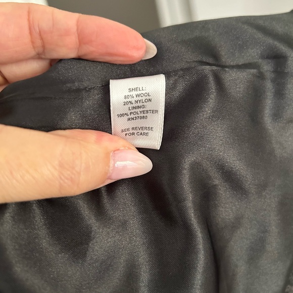 Cato Dark Gray Hooded Wool Pea Coat - Picture 9 of 11